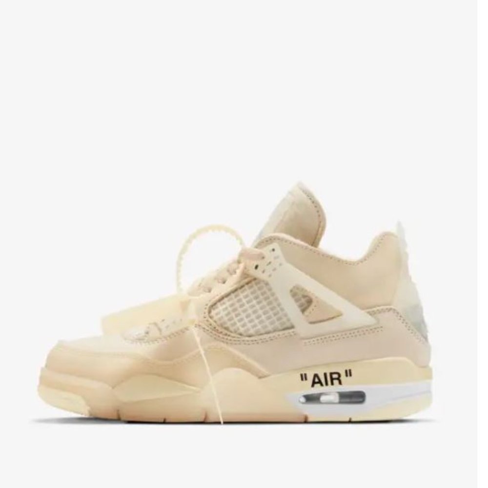 Air Jordan 4 x Off-White Sail Women's Size 6.5